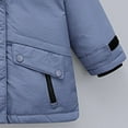 thumbnail image 5 of ZCFZJW Baby Boys Girls Snowsuit Toddler Winter Outfit Sets Kids Hooded Thickened Puffer Down Jacket Coat and Ski Bib Pants Two Pieces Ski Suit(Blue,1-2 Years), 5 of 5