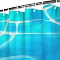 thumbnail image 4 of Ensemble de Rideau de Douche avec Doublure à Boutons-Pression, Tissage Bleu Minimaliste Moderne (2) Rideaux de Douche Doublure de Douche Imperméable, Rideau de Bain Décoratif en Polyester, 72x72 Pouces, 4 of 4