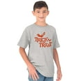 thumbnail image 5 of Happy Halloween Trick or Treat Bats Crewneck T Shirts Boy Girl Teen Brisco Brands X, 5 of 6