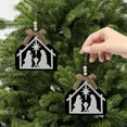 thumbnail image 6 of HOMBOTI Christmas Ornaments Clearance Nativity Scene Religious Wooden Layered Crafts Hanging Decorations Christmas Tree Decoration Hangings, 6 of 6