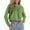 Green, variant on Cropped Pullover Hoodies for Women Lightweight Long Sleeve Plain Hooded Sweatshirt with Pockets Crop Tops