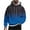 Blue, variant on Yufatyle Men's Gradient Color Hoodies Trendy Printed Hooded Sweatshirts Comfort Pullover Long Sleeve Tops Loose Sweatshirt, Blue M
