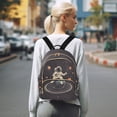 thumbnail image 7 of FORMRS Mini Backpack Purse for Women Travel Daypack Casual Shoulder Bag, Black Astronaut Space, 7 of 7