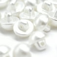 thumbnail image 4 of USOSOU 10mm White Semi-circle Pearl Buttons for Clothing, Shirts, Skirts, Collar, Cuff, Handmade Decorations, Sewing Supplies (50pcs 10mm(0.394inch)), 4 of 7