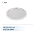 thumbnail image 3 of Piezas de la cafetera espresso Uxcell para la estufa 1 filtro y 2 juntas de silicona selladas 81x71x4mm para la cafetera moka de 12 tazas, 3 of 7