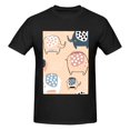 thumbnail image 4 of Bingfone Cute Ink Drawn Elephants Men'S Loose Fit Short-Sleeve Pocket T-Shirt, 4 of 7
