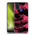 thumbnail image 1 of Head Case Designs Officially Licensed Arsenal FC Crest and Gunners Logo Geometric Pink Soft Gel Case Compatible with Samsung Galaxy A21s (2020), 1 of 7