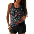 thumbnail image 2 of Womens Independence Day Print Strappy Back Set Two Piece Swimsuits Swimdress, 2 of 6