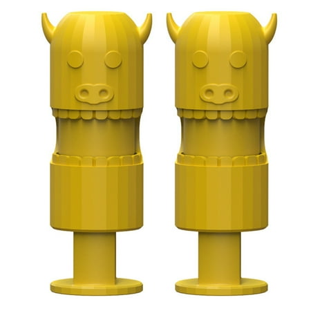 

WindC 2Pcs Sealing Clip Effective Good Elasticity ABS Creative 3D Horn Shape Chip Bag Clips Kitchen Accessories