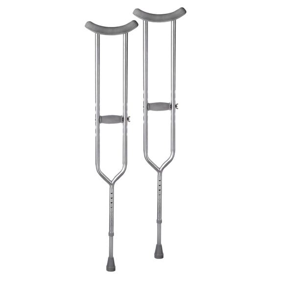 Medline Heavy Duty Adult Bariatric Crutches, Fits 5'2" to 5'10", 650 lbs Capacity