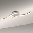 thumbnail image 2 of Simple Design Ceiling Lamp 2 Branches Curved Light for Bedroom Living Room Decoration Lamp 4000K, 2 of 7
