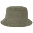 thumbnail image 5 of Bucket Hat for Men Women Unisex 100% Cotton Packable Foldable Summer Travel Beach Outdoor Fishing Hat - SM Olive, 5 of 6