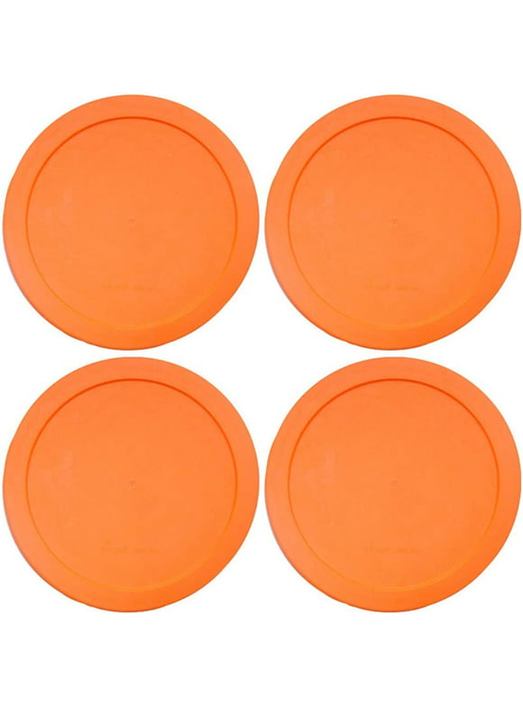 Wood Grip | Lids for Pyrex and Anchor Round Glass Containers | Lids For Pyrex Glass Containers | Replacement Lids (Red, 2 Cups, 6 Pack)