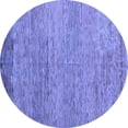 thumbnail image 1 of Ahgly Company Indoor Round Oriental Blue Modern Area Rugs, 6' Round, 1 of 4