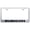 Brushed Chrome, variant on Jeep Rubicon Laser Etched Logo Stainless Steel License Plate Frame (Brushed Chrome)