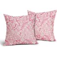 thumbnail image 2 of Hot Pink Fern Leaves Pillow Covers 18X18 Inch Plant Leaf Floral Pine Decorative Pillow Cases Vintage Botanical Spring Summer Throw Pillows Set of 2 Home Decor for Sofa Couch Porch Outdoor, 2 of 6