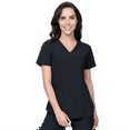 thumbnail image 2 of Elements Select ES2936 Women's V-Neck Scrub Top and Jogger Scrub Set Black XX-Small Tall, 2 of 7