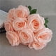 thumbnail image 1 of Ramo de rosas artificiales de Worallymy 10 cabezas simulación Floral decoración para el hogar oficina mesa centro de mesa rosa falsa Worallymy JD735804551, 1 of 6