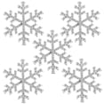 thumbnail image 1 of MasteelfCA 5pcs 40mm SnowFlake Buttons for Scrapbooking Craft Hair Clip Decor (White), 1 of 8