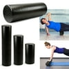 Premium High Density Yoga Foam Roller Extra Firm Back Trigger Muscle Pain Massage Therapy Gym Exercise Fitness Black