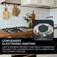 thumbnail image 6 of Urban Living 24-in. Gas Cooktop with 4 Burners in Stainless Steel, 6 of 16