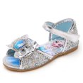 thumbnail image 1 of Zapatos de marca Disney, sandalias de princesa Elsa de Frozen de dibujos animados para niñas, zapatos planos de verano para niñas, sandalias de playa, zapatos Elsa, plantilla de 30 CM Gao Jinjia LED, 1 of 2