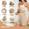 thumbnail image 3 of MISS MOLY Tummy Control Panties for Women High Waist Padded Butt Lifter Body Shaper Shorts, 3 of 6