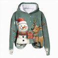 thumbnail image 4 of Towmus Womens Christmas Sweatshirts Long Sleeve Graphic Top Funny Hooded Sweatshirt Cute Pullover for Women, 4 of 4