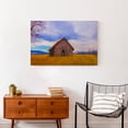 thumbnail image 4 of Creative Products Dark Cabin In Yellow Field 30x20 Canvas Wall Art, 4 of 5