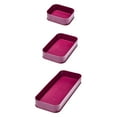 thumbnail image 3 of iDesign, Fresnel Organization Bins, 3 Sizes, Burgundy, 3 of 7