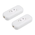 thumbnail image 4 of Uxcell AC 250V 6A On-Off Inline Cord Switch White for Desk Lamp 2 Pack, 4 of 5