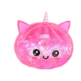 thumbnail image 2 of Dumpling Squishy Cat Ear Bun Slow Rising Toys, Glitter Filled Sensory Squeeze Fidget Toys Adult Desk Stress Relief, 2 of 6