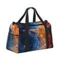 thumbnail image 2 of Balery Galactic Dog Swirls Art Bolsa de Gimnasio para Mujeres, Bolsa de Viaje con Bolsillo Húmedo, Bolsa de Fin de Semana para Mujeres, Bolsa de Viaje Resistente al Agua, 2 of 7