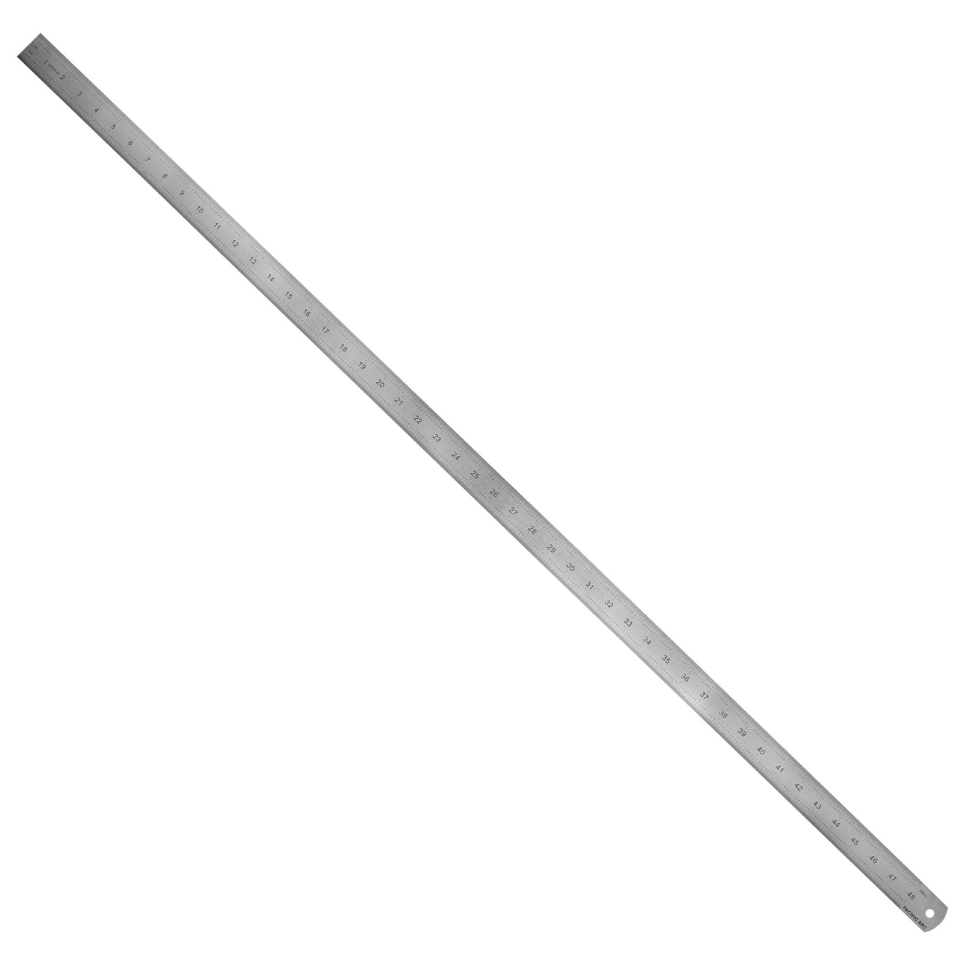 Pacific Arc Stainless Steel Ruler with 32nd and 64th Graduations
