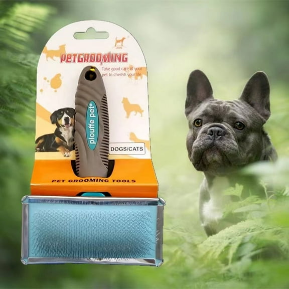 Pet Brush, Self Cleaning Kitten Brush for Short/Long Haired Cats Dog, Slicker Cat Grooming Brush to Remove Loose Fur and Dead Undercoat, Best white elephant gifts