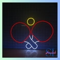 thumbnail image 2 of Shinelab Ping Pong Neon Sign, Table Tennis Wall Art Light, Sport Club Home Wall Decor 01308, 2 of 4