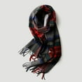thumbnail image 5 of Scottish Plaid Wool Scarf, 100% Wool Tartan Wrap, Oversized Winter Scarf for Men & Women,32*190cm,1, 5 of 36