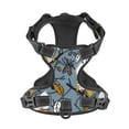 thumbnail image 3 of Kdxio Squirrel And Leaves Print No Pull Dog Harness Adjustable Reflective Oxford Easy Control Medium Large Dog Harness for Training and Everyday-Medium, 3 of 8