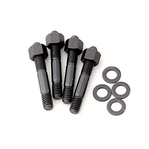 ARP Fasteners 300-2403 Carburetor Stud Kit For Use With 1 Inch Spacer; 5/16  Inch Diameter; 2.7 Inch Overall Length; Black Oxide; With Hex Nuts/  Washers; 4 