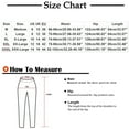 thumbnail image 3 of UYISJ Women's Palazzo Culottes Linen Cotton Blend Wide Leg Cropped Pants Solid Color Capris Casual High Waist Summer Flowy Trousers XXL, 3 of 6