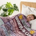 thumbnail image 4 of Daughter in Law Gifts, Gifts for Daughter in Law, Daughter in Law Birthday Gifts, Daughter in Law Gifts from Mother in Law, Unique Birthday for Future Daughter-in-Law Blanket 60"X50", 4 of 5