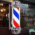 thumbnail image 1 of Ktaxon Salon de Coiffure Moderne LED Lumière Signe Salon de Coiffure Pole Rouge Blanc Bule Rotation, 1 of 4