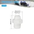 thumbnail image 2 of Uxcell Water Purifier Straight Quick Connector 3/8" NPT Male x 1/4" OD Tube, White 10 Pcs, 2 of 7