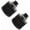 Black, variant on 2Pcs Air Filter Cold Air Intake Filter Breather 12mm Valve Cover Breather Filter For Car and Motorcycle (Sliver)