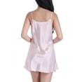 thumbnail image 5 of Gustave Sexy Silk Chemise Nightgowns for Women V Neck Satin Lingerie Pajamas Mini Nightdress Slip Sleep Dress Spaghetti Strap Sleepwear "Pink, 2XL", 5 of 6