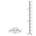 thumbnail image 4 of 1/10Ct TDW Diamond 10k Yellow Gold Heart in Heart Fashion Ring, 4 of 8