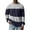 GrayA&04^0205L, variant on Fabrcox Mens Waffle Long Sleeve Shirt Striped Mens Crew Neck Tee Shirts Color Block Big and Tall Workout Men Athletic Shirt Blue XXXL
