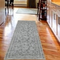 thumbnail image 2 of Floral Decorative Rug, Curlicue Flower Branches of Romantic Spring Soft Colors Botanical Meadow Art Print, Quality Carpet for Bedroom Dorm and Living Room, 6 Sizes, Grey, by Ambesonne, 2 of 2