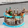 thumbnail image 2 of Kitchen Transparent Rotating Storage Rack Organizer 360 Degree Rotating Heightened Round Large Space Turntable, 2 of 8