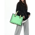 thumbnail image 4 of Canvas Tote Bag for Women 2D Drawing Cartoon Bag Anime 3D Style Handbag Cute Shoulder Tote Purse Trendy, 4 of 6